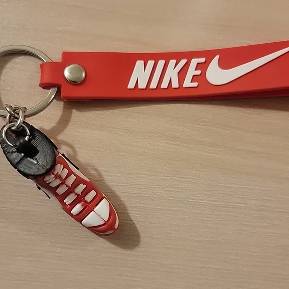Nike Red and White Keychain - Picture 2 of 4